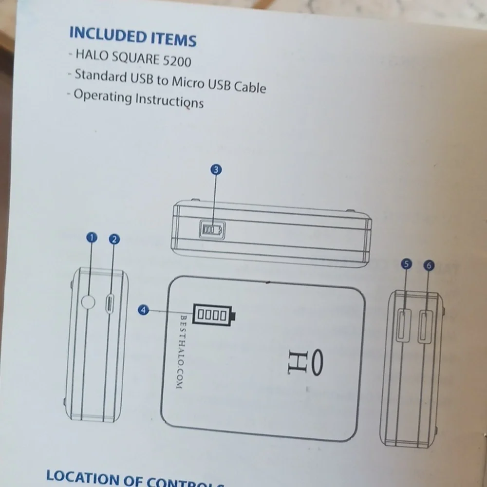 Cell Phone Portable Power bank W/cables,a flashlight & booklet